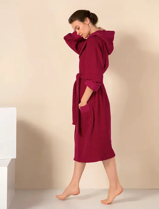 Women's Turkish Cotton Loose Cut Terry Bathrobe Seren