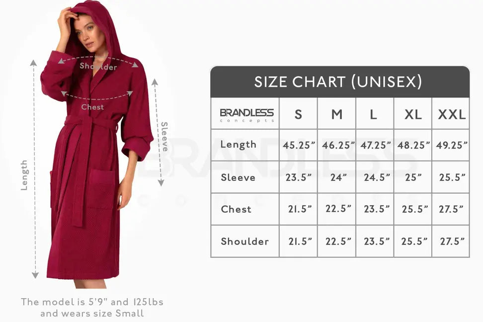 Women's Turkish Cotton Loose Cut Terry Bathrobe Seren