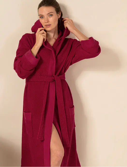 Women's Turkish Cotton Loose Cut Terry Bathrobe Seren
