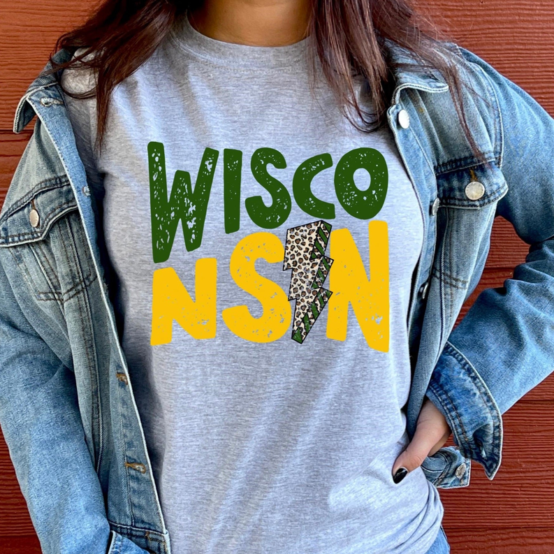 Women's Wisconsin Bolt State T-Shirt Dream Team Designs