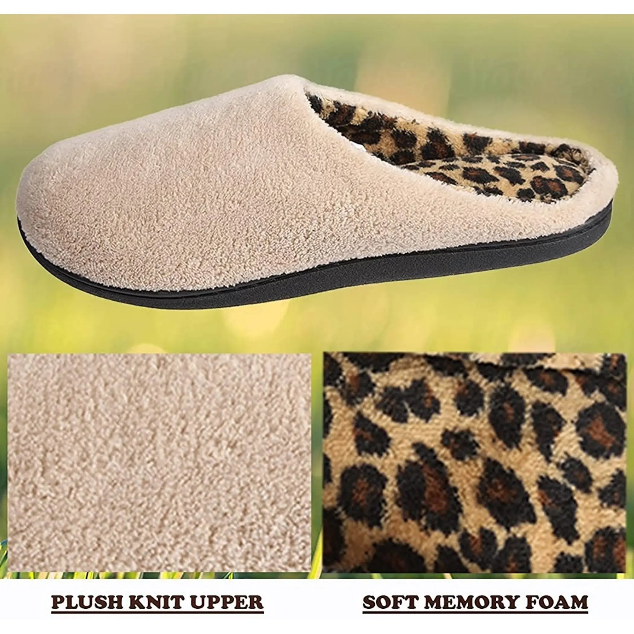 Womens Clog Slippers Microterry Memory Foam Comfy Footbed Roxoni