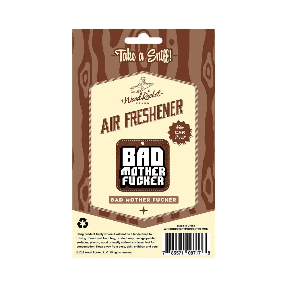Wood Rocket Air Freshener Bad Mother Fucker - GreatEagleInc