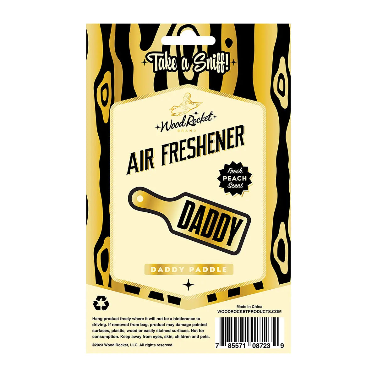 Wood Rocket Air Freshener Daddy Paddle Wood Rocket