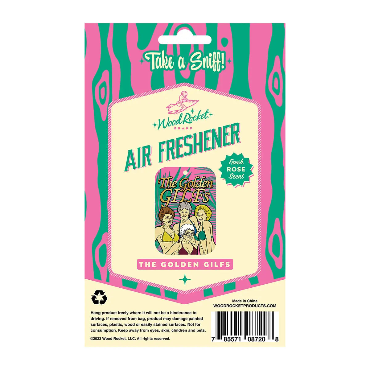 Wood Rocket Air Freshener Golden GILFS - GreatEagleInc