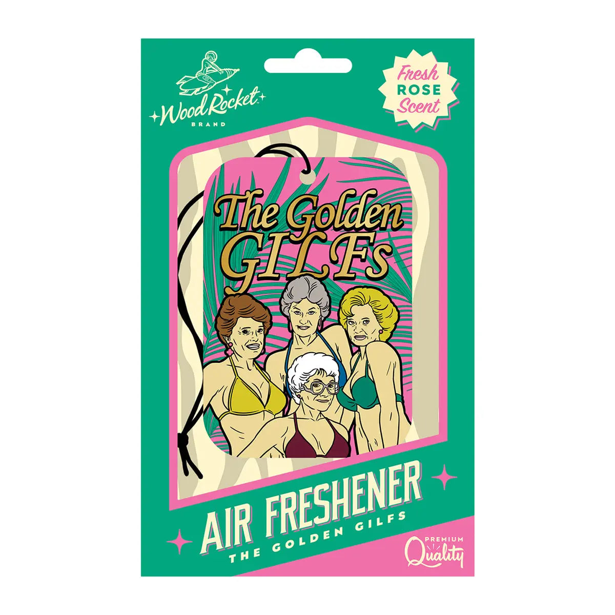 Wood Rocket Air Freshener Golden GILFS - GreatEagleInc