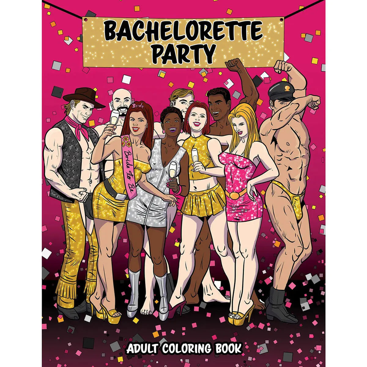 Wood Rocket Bachelorette Party Coloring Book Wood Rocket