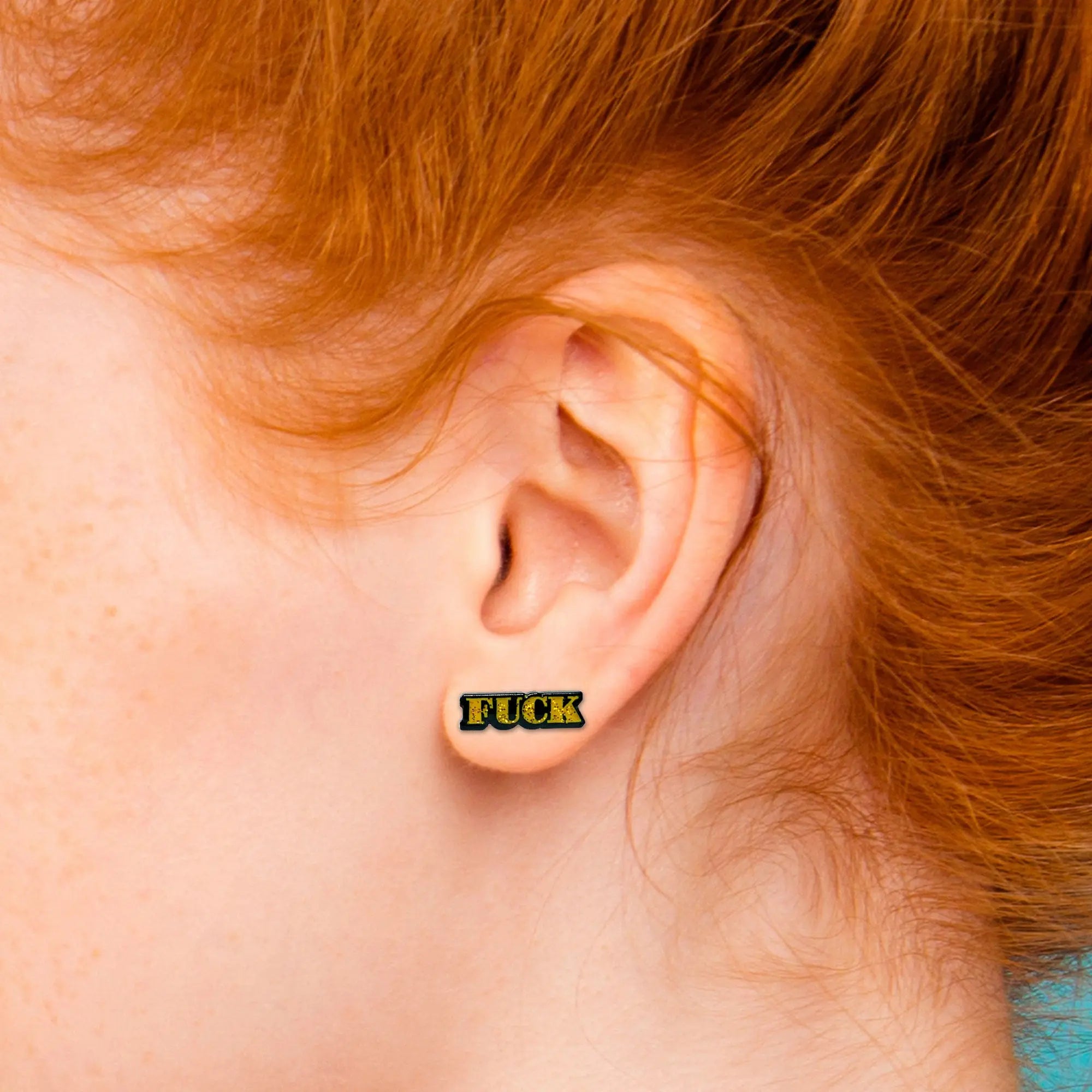 Wood Rocket Fuck Earrings - GreatEagleInc