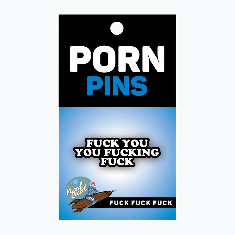 Wood Rocket Fuck You Fuck Pin Wood Rocket