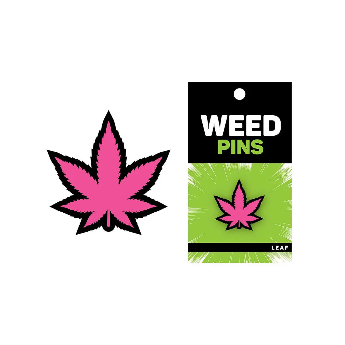 Wood Rocket Marijuana Pin Leaf Pin Wood Rocket
