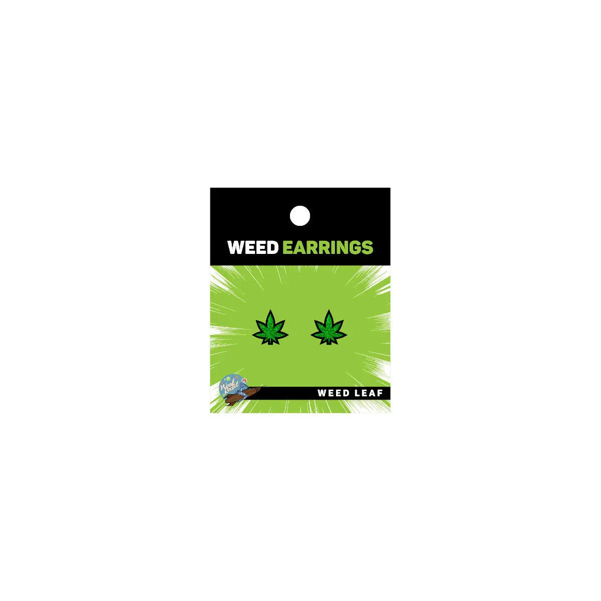 Wood Rocket Weed Leaf Earrings - GreatEagleInc