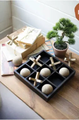Wooden Tic-Tac-Toe Set Kalalou