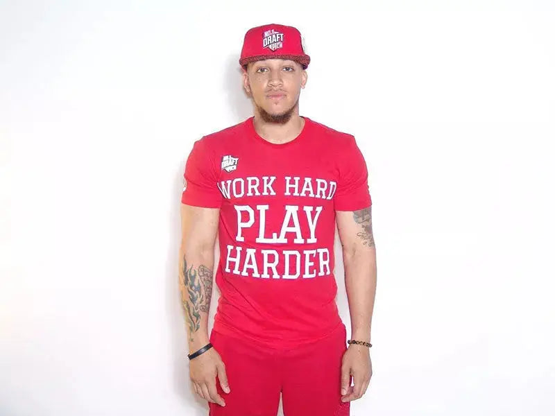 Work Hard Play Harder T-Shirt Number 1 Draft Pick