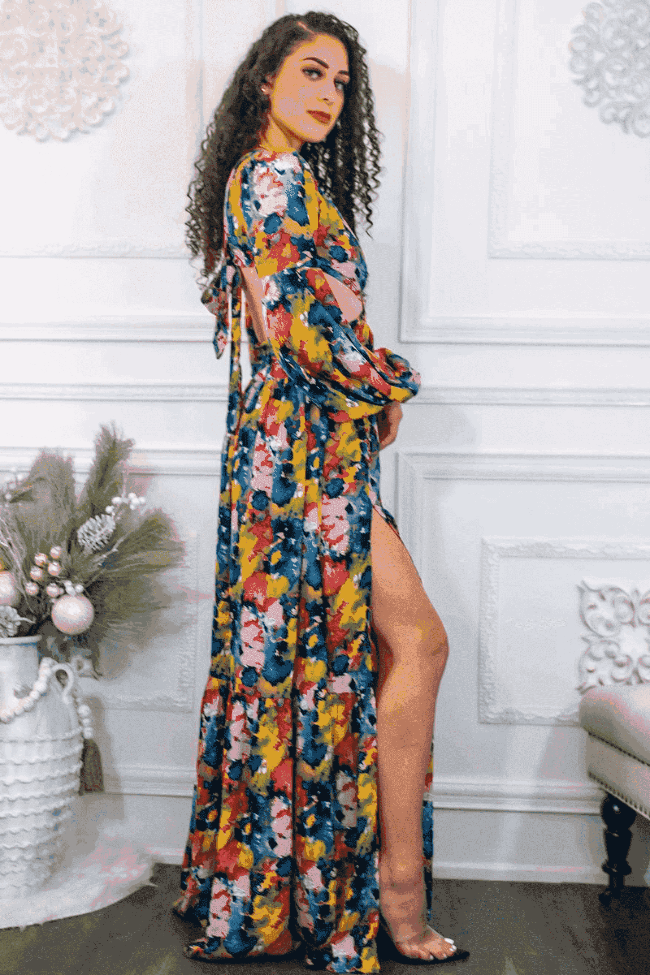 Work of Art Cut Out Maxi Dress SurelyMine
