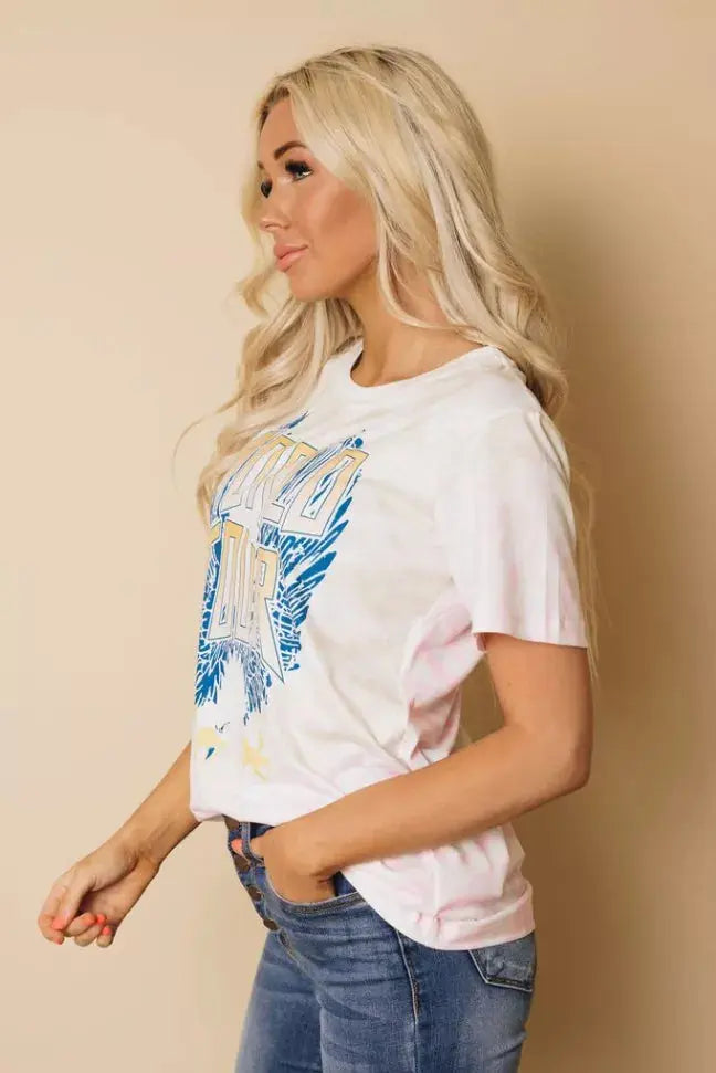 World Tour Tie-Dye Tee Stay Warm in Style