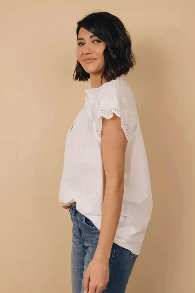 Worry Free Cap Sleeve Top Stay Warm in Style