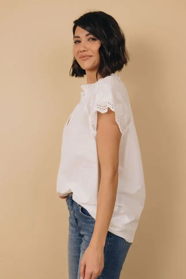 Worry Free Cap Sleeve Top Stay Warm in Style