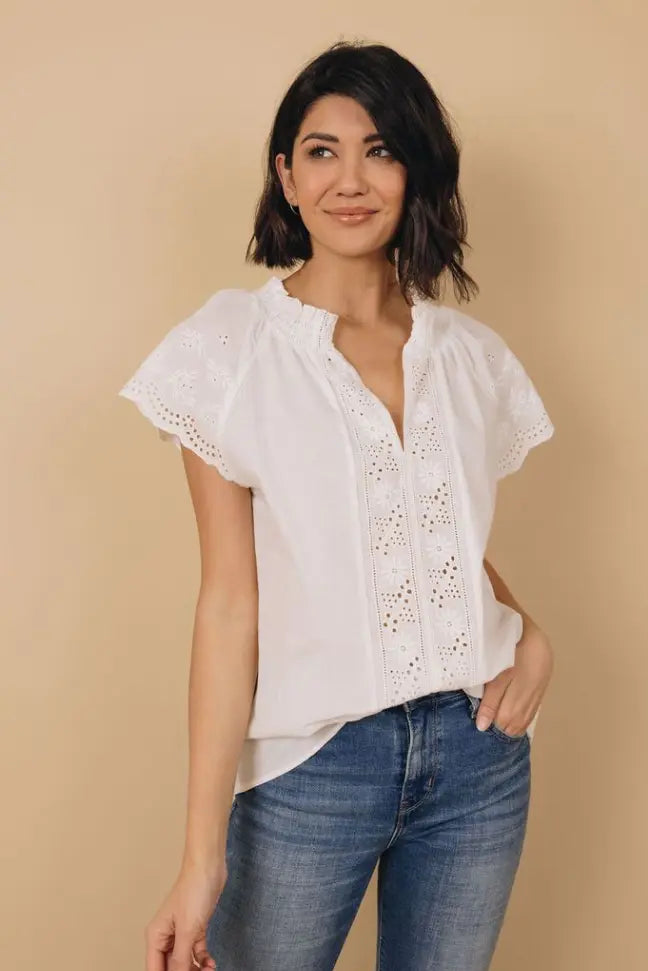 Worry Free Cap Sleeve Top Stay Warm in Style