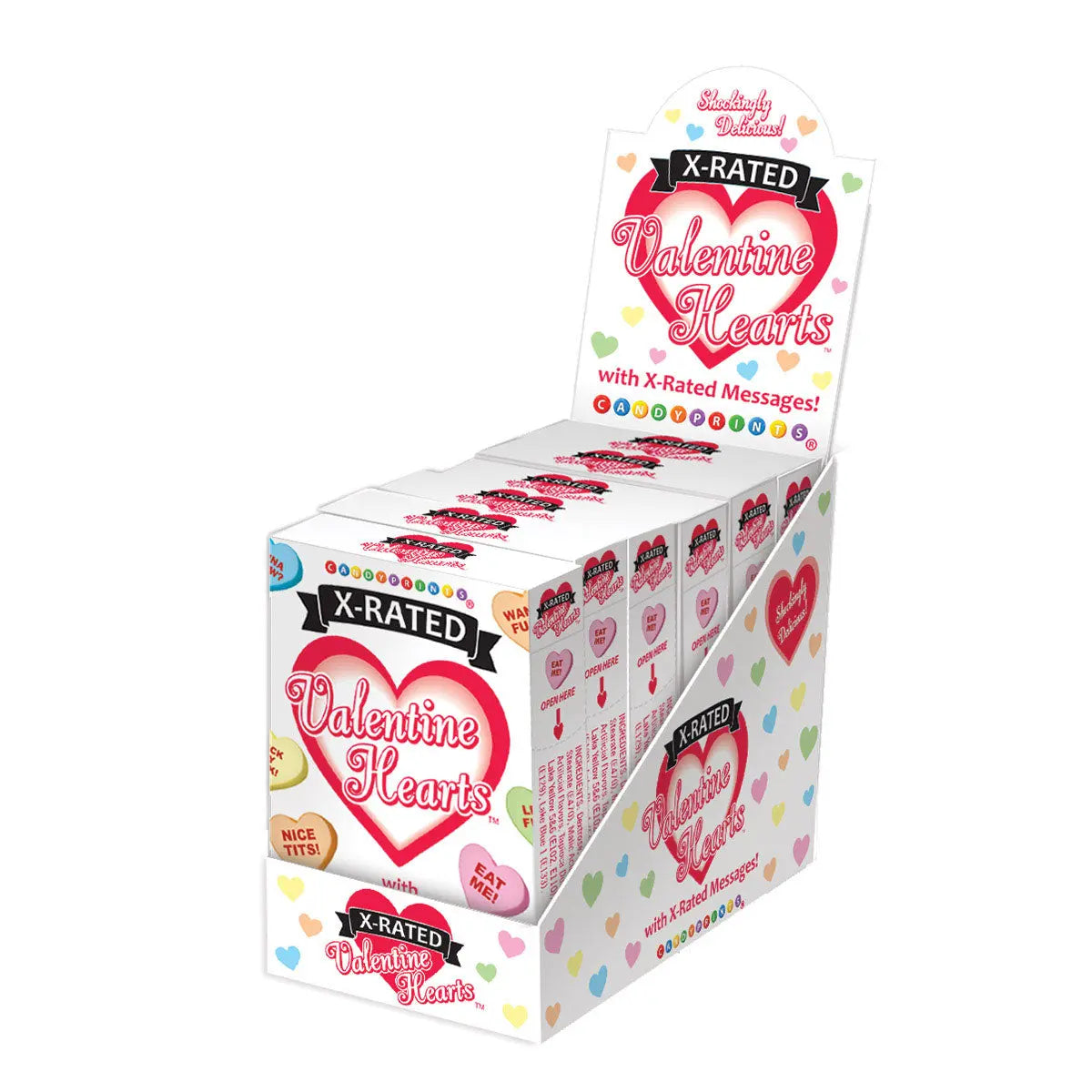 X-Rated Valentine Hearts Candy Boxes 6ct Candyprints