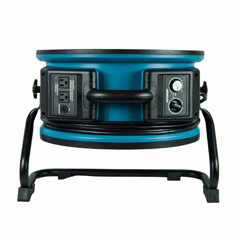 XPOWER X-47ATR 1/3 HP 3600 CFM Variable Speed Sealed Motor Industrial Axial Air Mover, Blower, Fan with Timer and Power Outlets Xpower Manufacture Inc