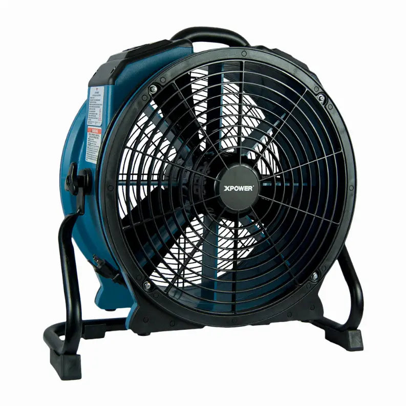 XPOWER X-47ATR 1/3 HP 3600 CFM Variable Speed Sealed Motor Industrial Axial Air Mover, Blower, Fan with Timer and Power Outlets Xpower Manufacture Inc