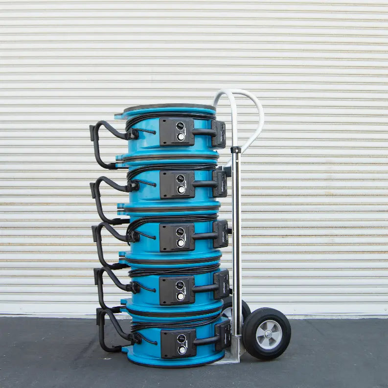 XPOWER X-47ATR 1/3 HP 3600 CFM Variable Speed Sealed Motor Industrial Axial Air Mover, Blower, Fan with Timer and Power Outlets Xpower Manufacture Inc
