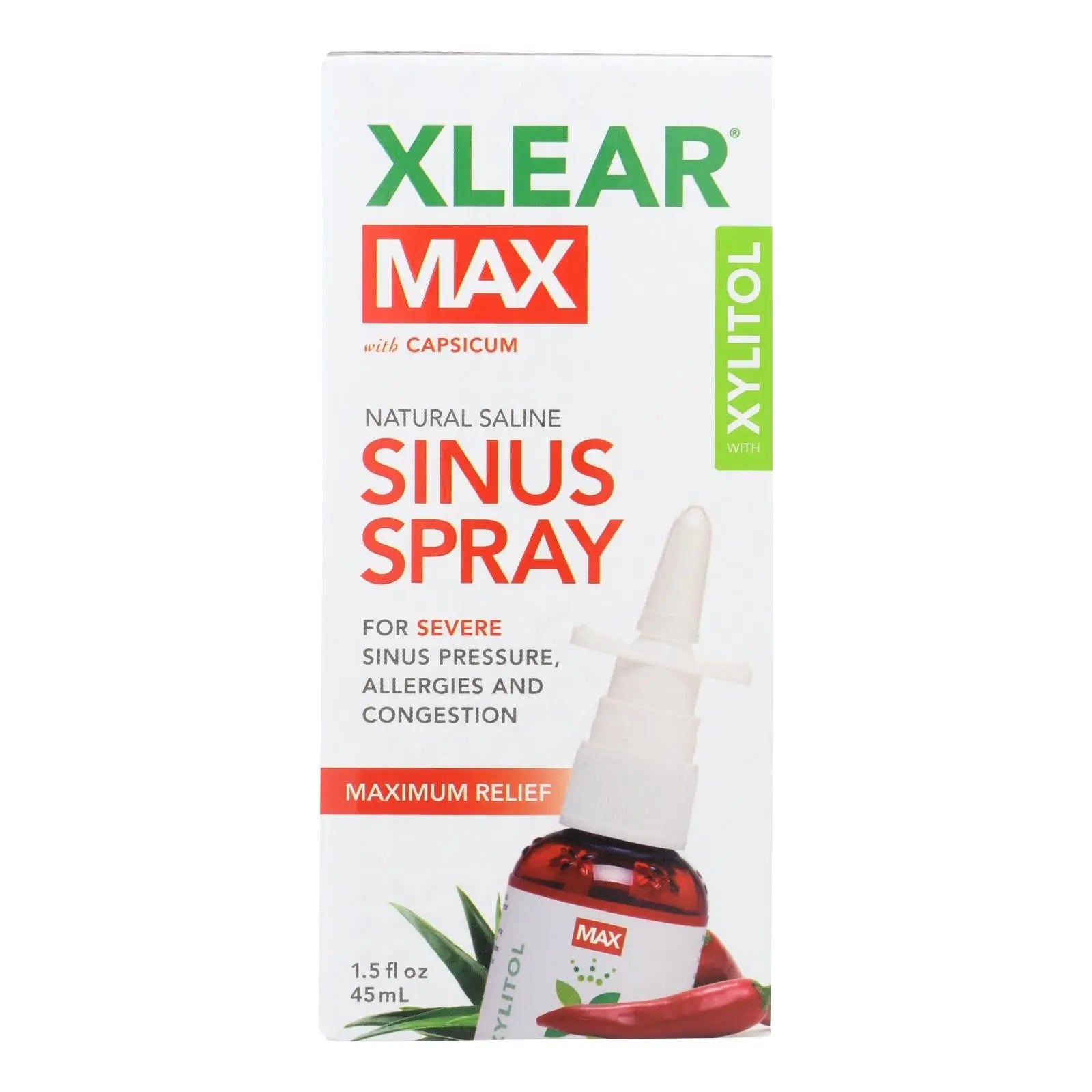 Xlear Nasal Spray - Xylitol - Max - 1.5 Fl Oz Xlear