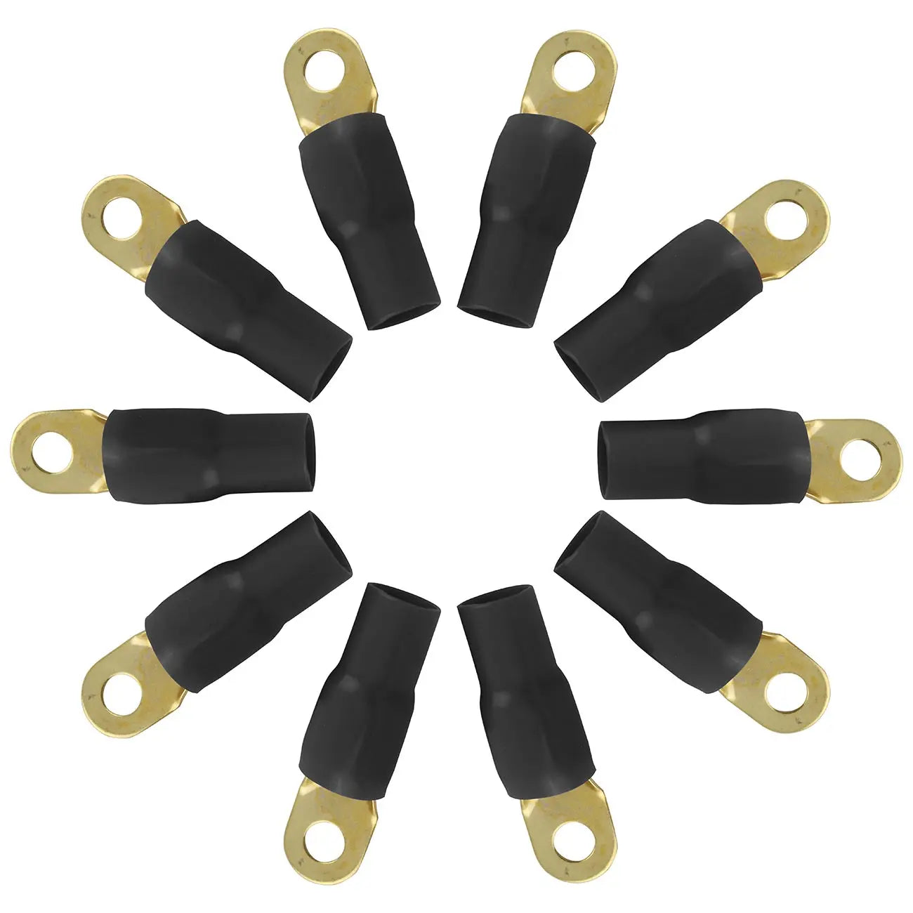 Xscorpion Ring Terminal 1/0ga. - Black (10 Pack) Xscorpion