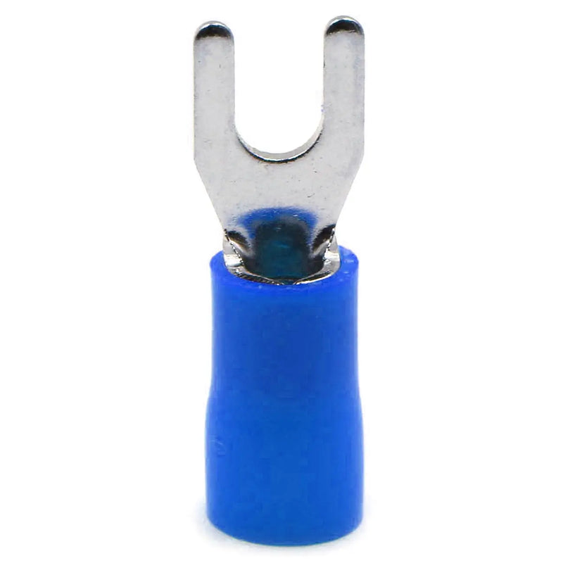 Xscorpion Spade Terminals - #8 14/16ga. - Blue (100 Pack) Xscorpion