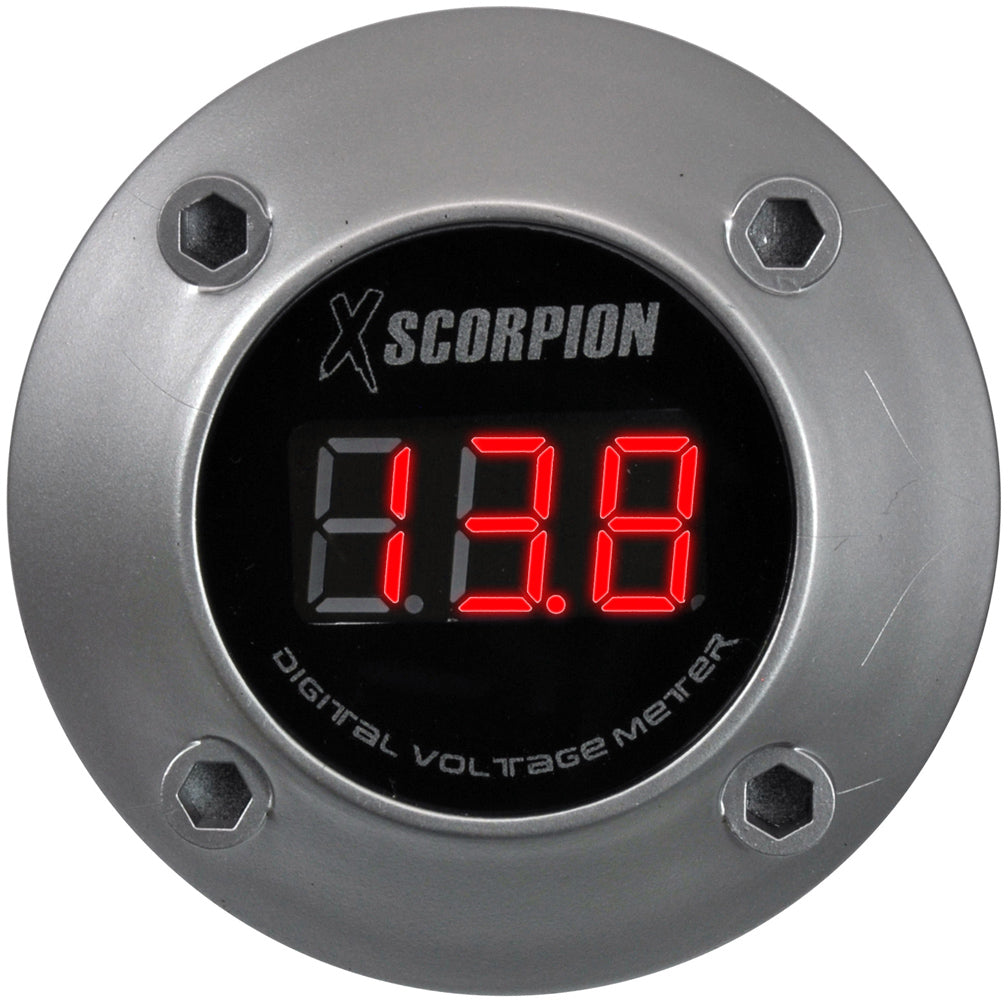 Xscorpion Voltmeter Digital 3 Digit Led Display Silver Xscorpion
