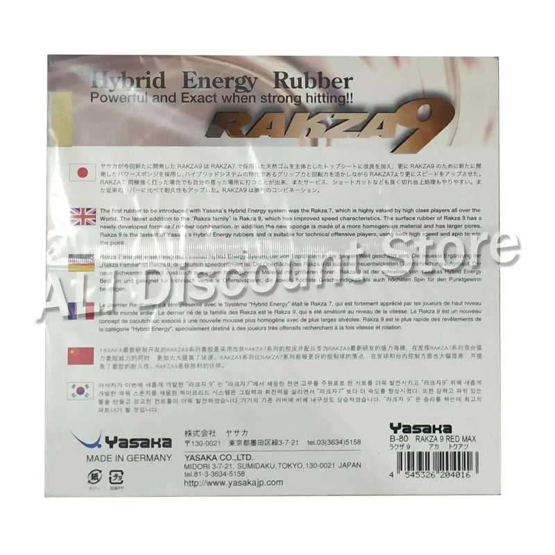 YASAKA-RAKZA-9-_RAKZA9_-RK9_-Table-Tennis-Rubber-Pips-In-Yasaka-Original-Ping-Pong-Sponge-Tenis-De-Mesa-FreeDropship-335235185