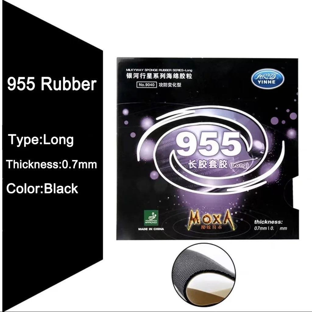 YINHE 955 Pimples Long Table Tennis Rubber Defensive Control Original Galaxy Pips Long Ping Pong Sponge Rubbers GreatEagleInc