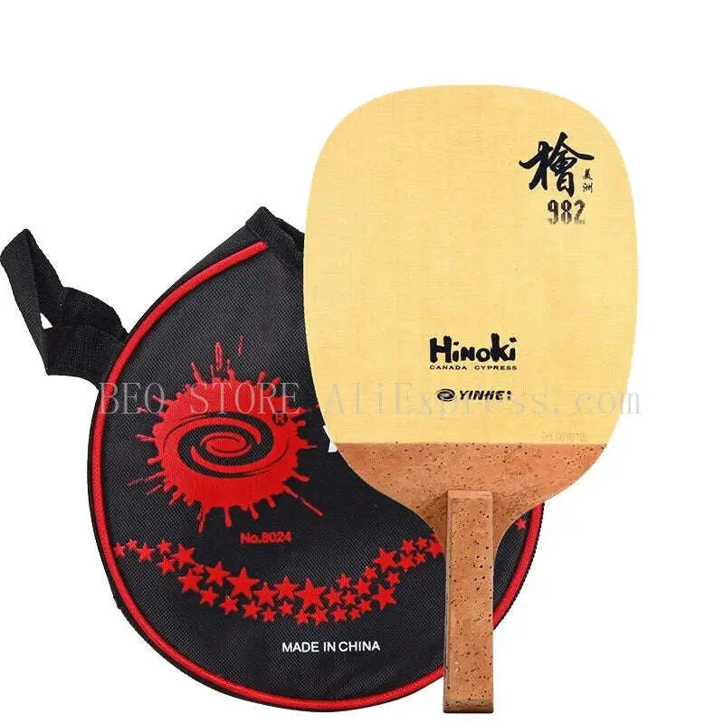 YINHE-982-Japanese-Penhold-JS-Hinoki-Table-Tennis-Blade-1-Ply-SOLID-Hinoki-Ping-Pong-Bat-Paddle-Ping-pong-Racket-FreeDropship-335717398
