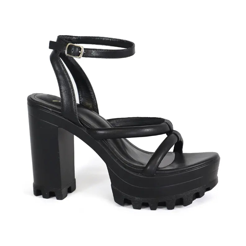 YOKI ASTER-08 Women's Padded Strappy Chunky Platform Heels Yoki Fashion