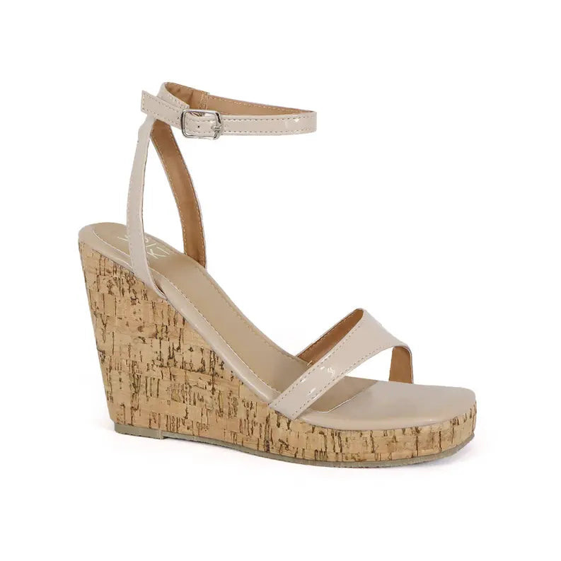 YOKI DANIFER-06 Women's Asymmetrical Square Toe Beach Wedge Yoki Fashion