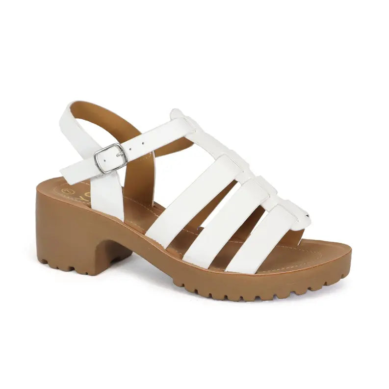 YOKI EVERLY Women's Open Toe Fisherman Low Heel Sandals Yoki Fashion
