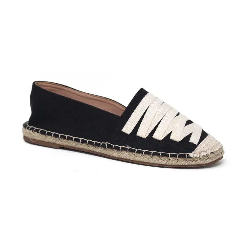 YOKI LEIA-12 Women's Cross Strap Style On Front Toe Flat Yoki Fashion