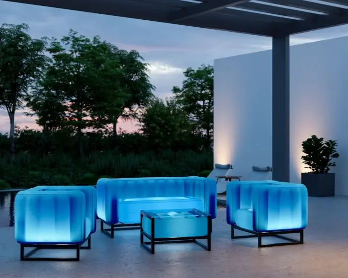 YOKO COFFEE TABLE EKO WITH LIGHTING WOOD Frame Mojow Design
