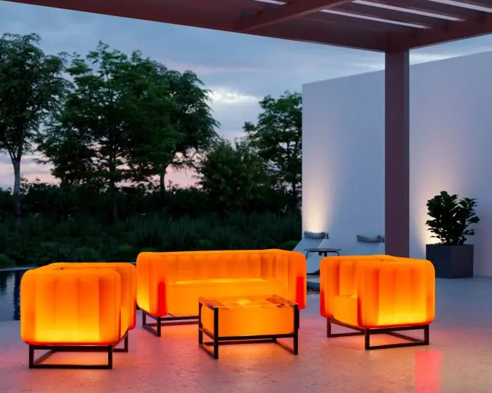 YOKO COFFEE TABLE EKO WITH LIGHTING WOOD Frame Mojow Design