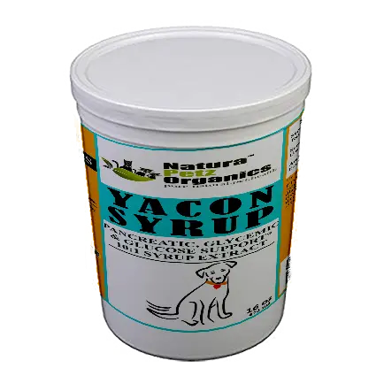 Yacon Leaf Syrup - Pancreatic Support* 10:1  The Petz Kitchen  Yacon Syrup 10:1 Alcohol Free  For Dogs & Cats* Meals & Treats Organic Pet Systems