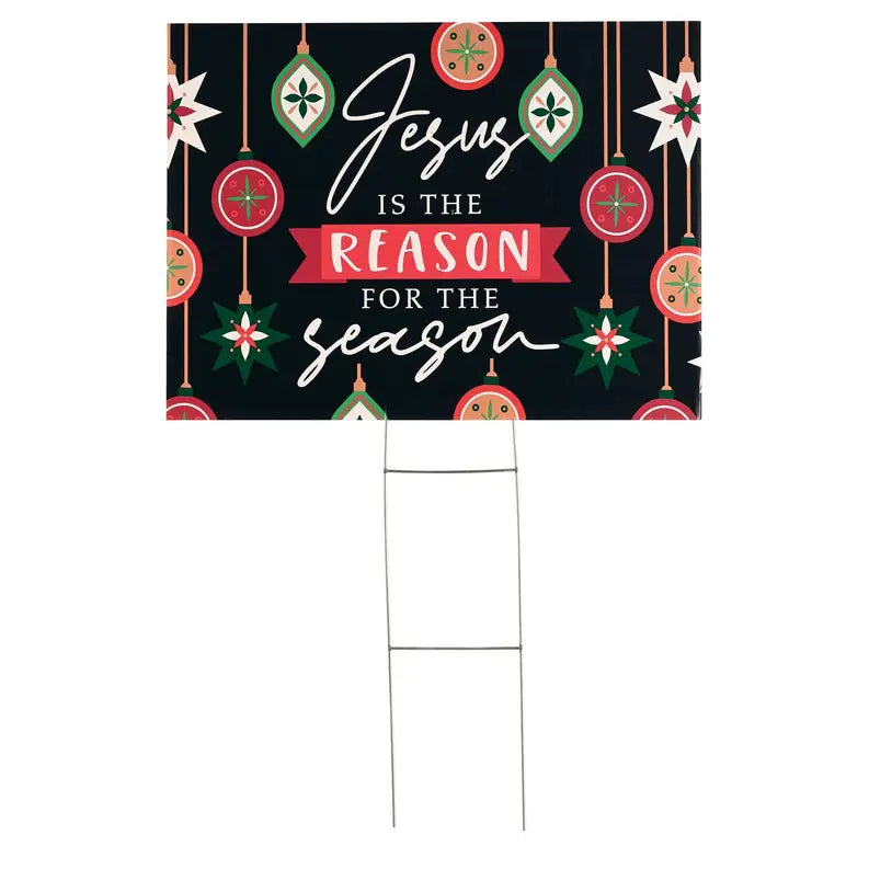 Yard Sign Jesus Is The Reason Pvc Dicksons Inc