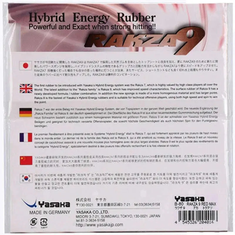 Yasaka-RAKZA-9-RK9-B-80-table-tennis-rubber-table-tennis-rackets-cake-sponge-racquet-sports-indoor-sports-FreeDropship-335647971