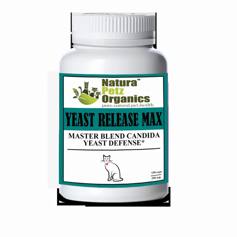 Yeast Release Max Capsules* Master Blend Candida Yeast Defense* For Dogs And Cats* Organic Pet Systems
