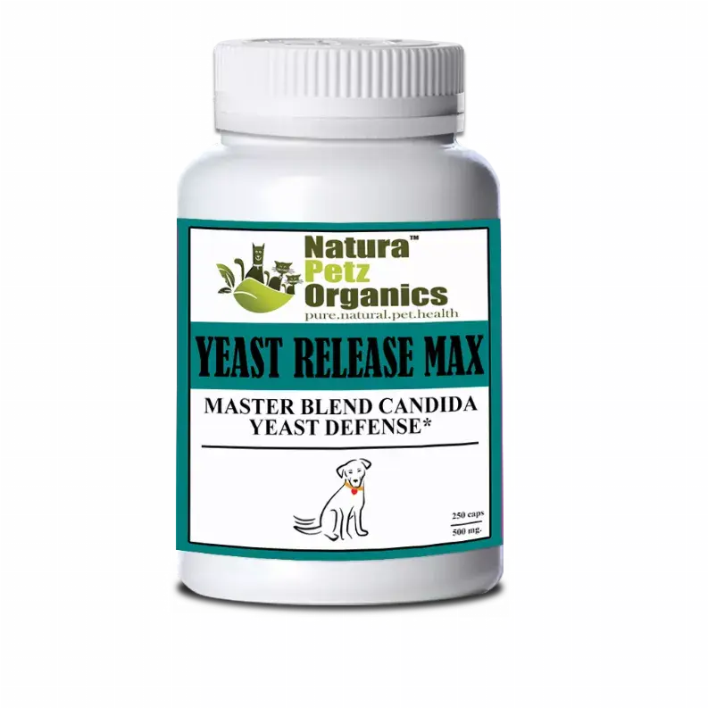 Yeast Release Max Capsules* Master Blend Candida Yeast Defense* For Dogs And Cats* Organic Pet Systems