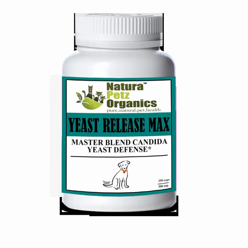 Yeast Release Max Capsules* Master Blend Candida Yeast Defense* For Dogs And Cats* Organic Pet Systems