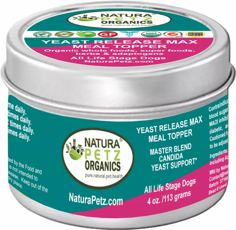 Yeast Release Max Meal Topper* Master Blend Candida Yeast Defense* For Dogs And Cats* Organic Pet Systems