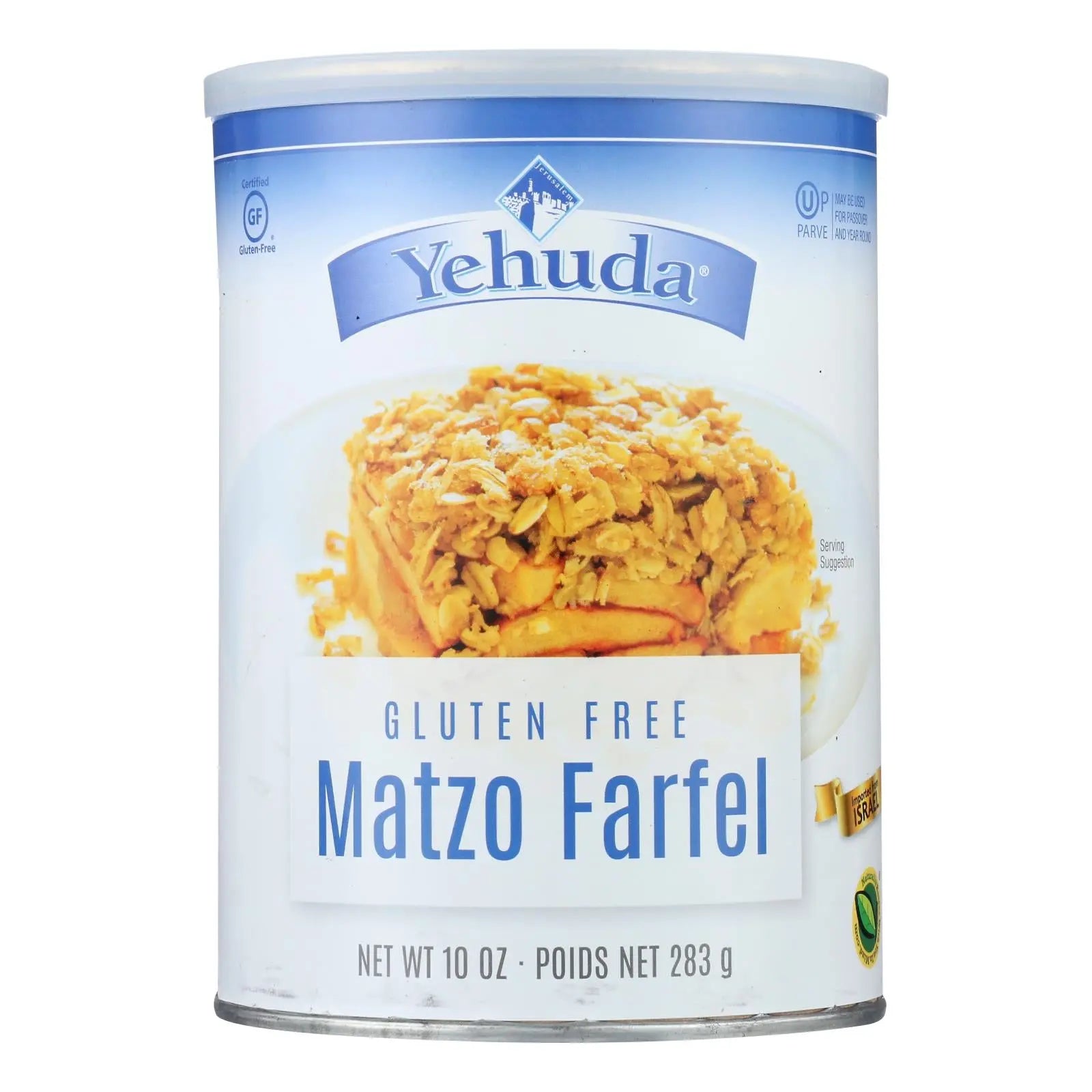 Yehuda, Gluten Free Matzo Farfel - Case Of 12 - 10 Oz Yehuda