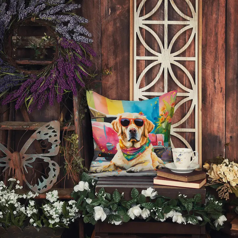 Yellow Labrador Hippie Dawg Pair of Pot Holders Caroline's Treasures
