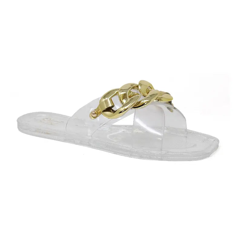Yoki VILMA-21 Women's Flat Jelly Beach Slide Sandal Yoki Fashion