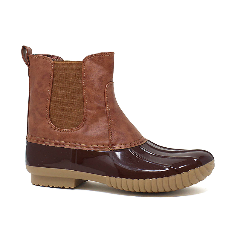 Yoki Womens Dylan-81 Chelsea Rain Duck Boot Yoki Fashion