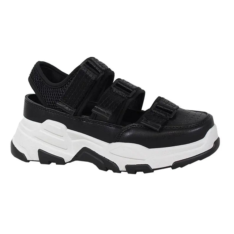 Yoki Womens GAVIN MULTI COLOR STRAP SNEAKERs Yoki Fashion